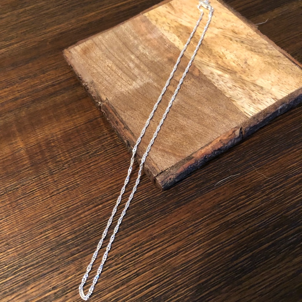 16 Inch Sterling Silver Singapore Chain